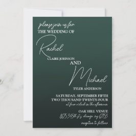 Invitación a la boda de flores