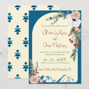 Invitación a la boda de Flores de Montaña de Invie