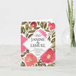 Invitación a la boda de flores de sangre