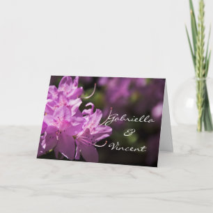 Invitación a la boda de flores rojas rojas rododen