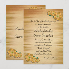 Invitación a la boda de flores rusticas