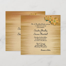 Invitación a la boda de flores rusticas