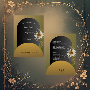 invitación a la boda de flores secas de otoño marg