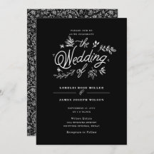 Invitación a la boda de flores silvestres
