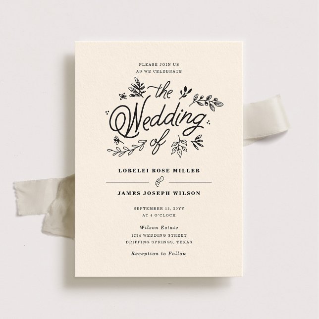 Invitación a la boda de flores silvestres (Subido por el creador)