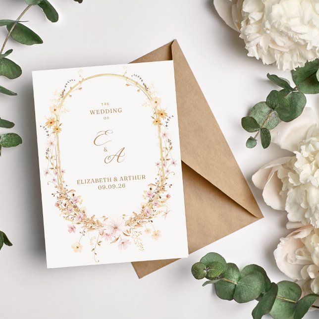 Invitación a la boda de flores silvestres (Subido por el creador)