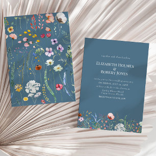 Invitación a la boda de Flores Silvestres de Boho 