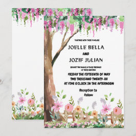 Invitación a la boda de Flores Silvestres en el ja