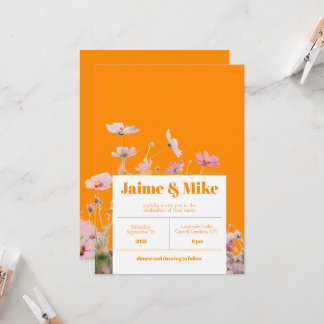 Invitación a la boda de Flores Silvestres Florales