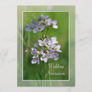 Invitación a la boda de flores silvestres rosas