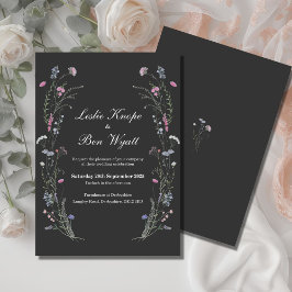 Invitación a la boda de flores silvestres WF1