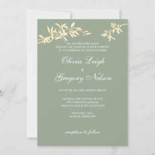 Invitación a la boda de flores sin tiempo