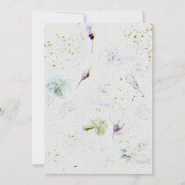 Invitación a la boda de flores sobre el tex de pap