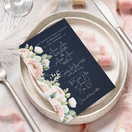 Invitación a la boda de fondo de la Marina de los 