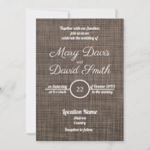 Invitación a la boda de fondo ruso marrón