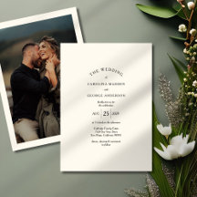 Invitación a la boda de fotos con títulos con arco