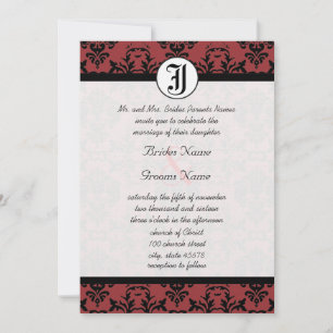 Invitación a la boda de fotos de Cherry Cobbler Da