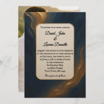 Invitación a la boda de fotos de musa metálica