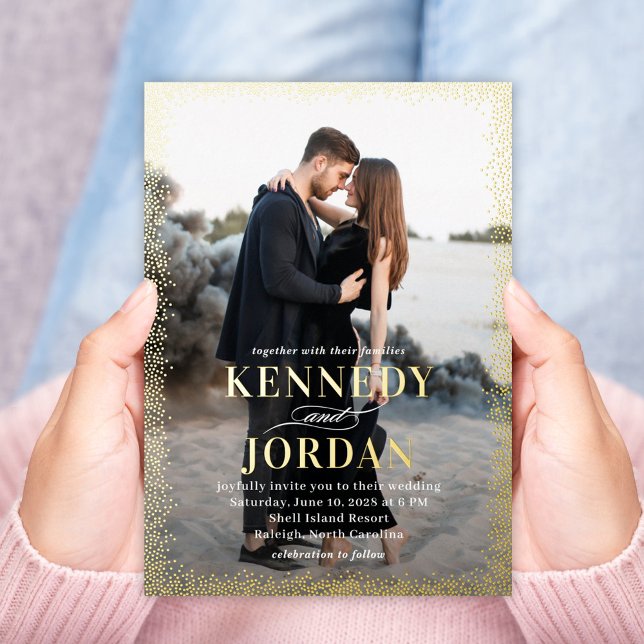 Invitación a la boda de fotos de RELIEVE METALIZAD (Subido por el creador)