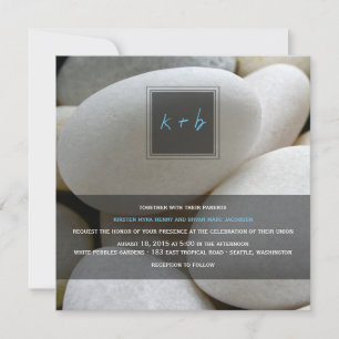 Invitación a la boda de fotos naturales de White P
