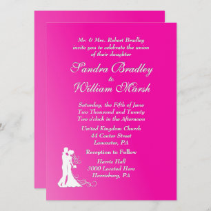 Invitación a la boda de Fuchsia