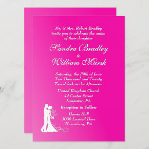 Invitación a la boda de Fuchsia