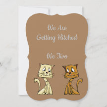 Invitación a la boda de gatos de Guay
