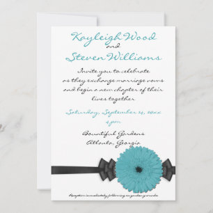 Invitación a la boda de Gerber Daisy