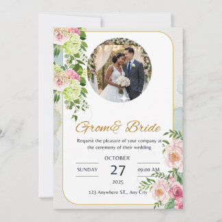 Invitación a la boda de Glam | Personalizado elega