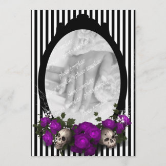 Invitación a la boda de Gótico de marco de Rosa y 