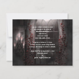 Invitación a la boda de Gótico de Rosas ligeros co