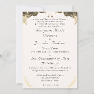 Invitación a la boda de Gracia Católica
