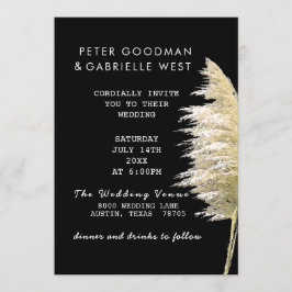 Invitación a la boda de Grass Pampas