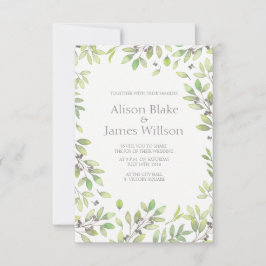 Invitación a la boda de Green Lleer