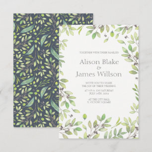 Invitación a la boda de Green Lleer