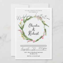 Invitación a la boda de Greenery Grace