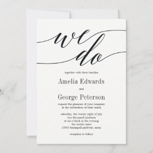 Invitación a la boda de guiones modernos