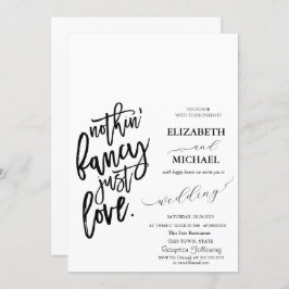 Invitación a la boda de guiones simples y minimali