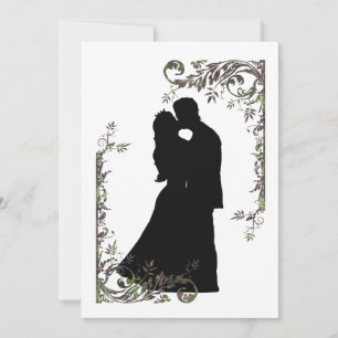 Invitación a la boda de hadas - Clásico Negro
