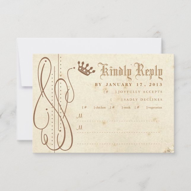 Invitación a la boda de hadas de hadas de nalga de (Anverso)
