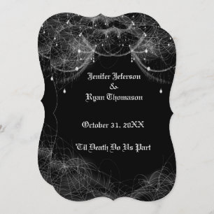 invitación a la boda de halloween