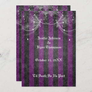 invitación a la boda de halloween