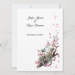 invitación a la boda de halloween