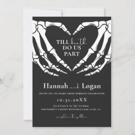 Invitación a la boda de Halloween, Boda gótico