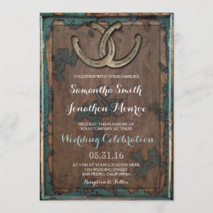 Invitación a la boda de herradura en Rusia