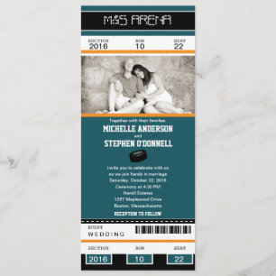 Invitación a la boda de hockey