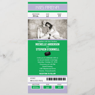 Invitación a la boda de hockey
