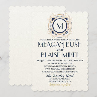 Invitación a la boda de Hollywood Glam