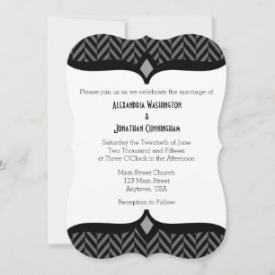Invitación a la boda de hueso de arenisca blanco n