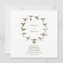 Invitación a la boda de Hummingbird